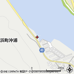 愛媛県大洲市長浜町沖浦64周辺の地図