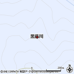 愛媛県上浮穴郡久万高原町黒藤川周辺の地図