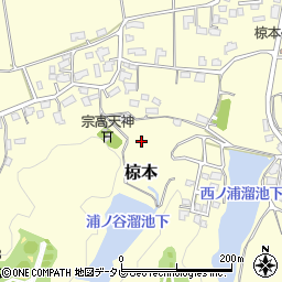 福岡県飯塚市椋本周辺の地図