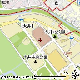 博多大井郵便局周辺の地図