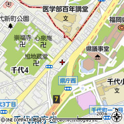 福岡県土木施工管理技士会周辺の地図