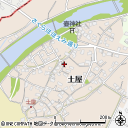 福岡県吉富町（築上郡）土屋周辺の地図