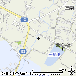 福岡県豊前市三楽21周辺の地図