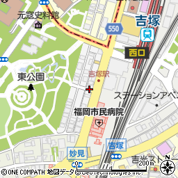 八剣伝 吉塚駅前店周辺の地図