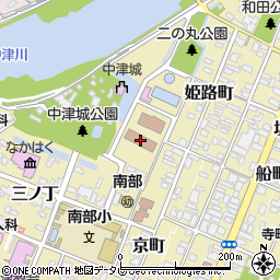中津簡易裁判所周辺の地図