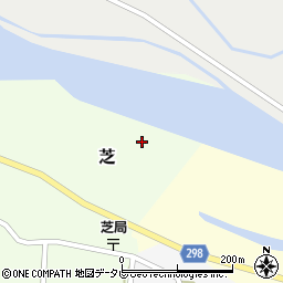 徳島県海部郡海陽町芝中川原周辺の地図