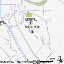 福岡県飯塚市筒野443周辺の地図