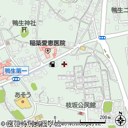 福岡銀行稲築支店周辺の地図