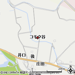 徳島県海部郡海陽町多良コモク谷周辺の地図