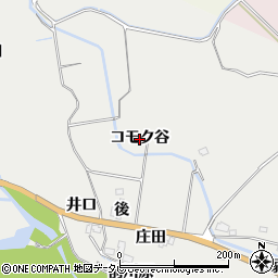 徳島県海陽町（海部郡）多良（コモク谷）周辺の地図