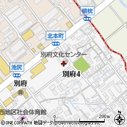 別府文化センター周辺の地図