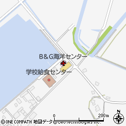 Ｂ＆Ｇ海洋センター周辺の地図