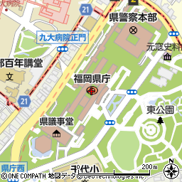 福岡県庁信用組合本店周辺の地図