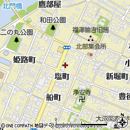 福沢通り周辺の地図