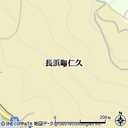 愛媛県大洲市長浜町仁久周辺の地図