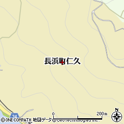愛媛県大洲市長浜町仁久周辺の地図