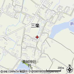 福岡県豊前市三楽周辺の地図