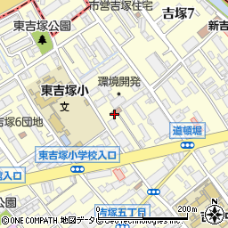 福岡市公民館　東吉塚公民館周辺の地図