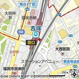 福岡県福岡市博多区吉塚本町周辺の地図