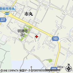 福岡県豊前市市丸148周辺の地図