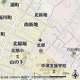 大分県中津市206周辺の地図
