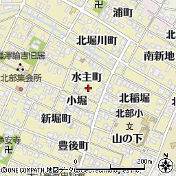 大分県中津市矢場町705-6周辺の地図
