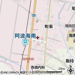 徳島県海陽町（海部郡）四方原（町西）周辺の地図