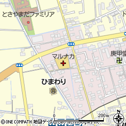 マルナカ土佐山田店周辺の地図