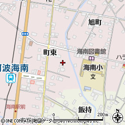 徳島県海部郡海陽町四方原町東23周辺の地図