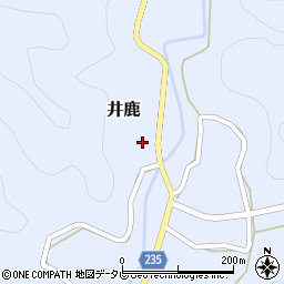 和歌山県那智勝浦町（東牟婁郡）井鹿周辺の地図