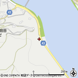 愛媛県大洲市長浜町沖浦1周辺の地図