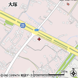 セブンイレブン中津大塚店周辺の地図