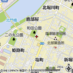 大分県中津市555周辺の地図