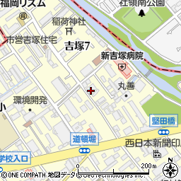 福岡市博多区吉塚7-2-16周辺の地図