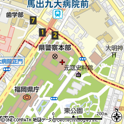 福岡県庁商工部　自動車産業振興室・企画・次世代自動車班周辺の地図