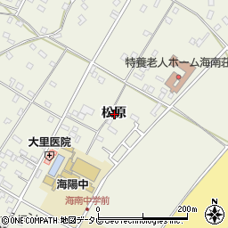 徳島県海部郡海陽町大里松原周辺の地図