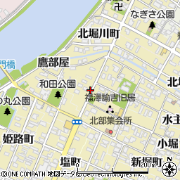 大分県中津市船場町周辺の地図