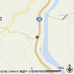 愛媛県上浮穴郡久万高原町中黒岩1766周辺の地図