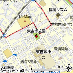 東吉塚公園周辺の地図