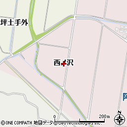 徳島県海陽町（海部郡）四方原（西ノ沢）周辺の地図