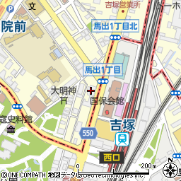 釜寅　福岡吉塚駅前店周辺の地図