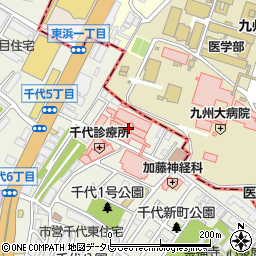 福岡中央銀行千鳥橋病院 ＡＴＭ周辺の地図
