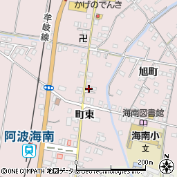 徳島県海部郡海陽町四方原町東14周辺の地図