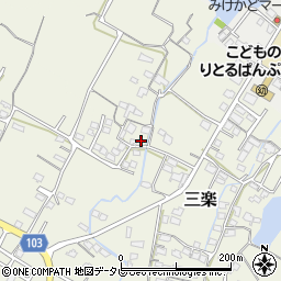 福岡県豊前市三楽90周辺の地図