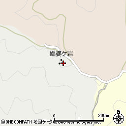 媼婆ケ岩周辺の地図