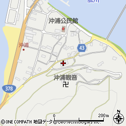 愛媛県大洲市長浜町沖浦乙周辺の地図