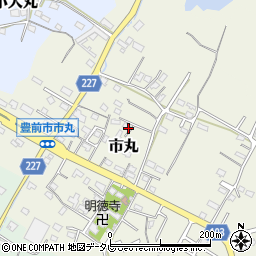 福岡県豊前市市丸周辺の地図