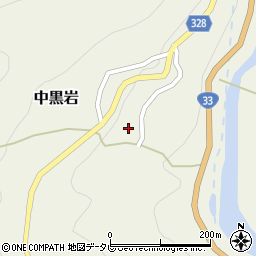 愛媛県上浮穴郡久万高原町中黒岩1725周辺の地図