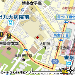 博多女子中学校周辺の地図