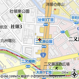 九州三菱二又瀬店・クリーンカー二又瀬周辺の地図